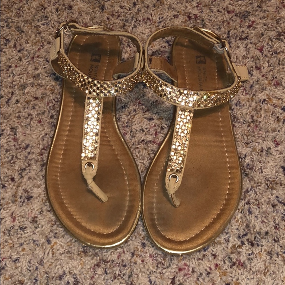 Gold sandals!
